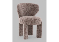 Стул из мягкой ткани букле 