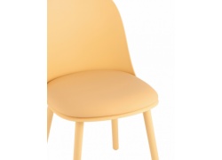 Стул для кафе пластик из экокожи 