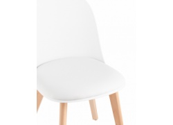 Стул для кафе пластик из экокожи 