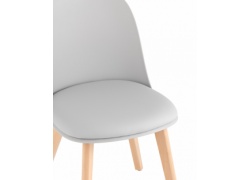 Стул для кафе пластик из экокожи 