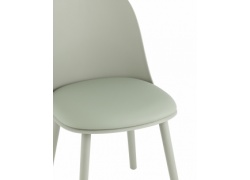 Стул для кафе пластик из экокожи 