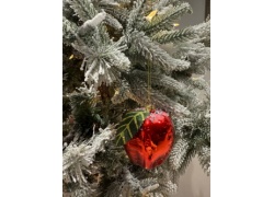 Новогоднее яблоко елочная игрушка 