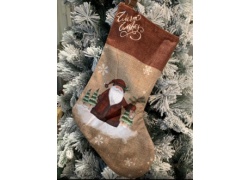 Рождественский носок для подарков 