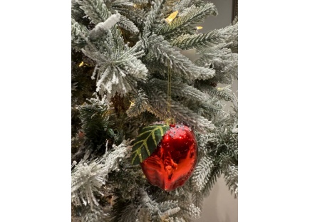 Новогоднее яблоко елочная игрушка 