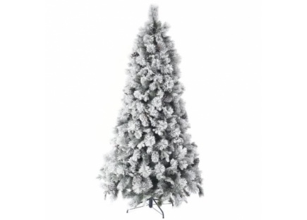 Новогодняя елка со снегом и шишками