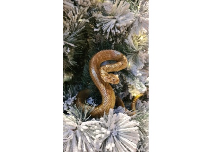 Новогодняя золотая змея 