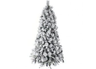 Новогодняя елка со снегом и шишками