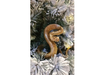 Новогодняя золотая змея 